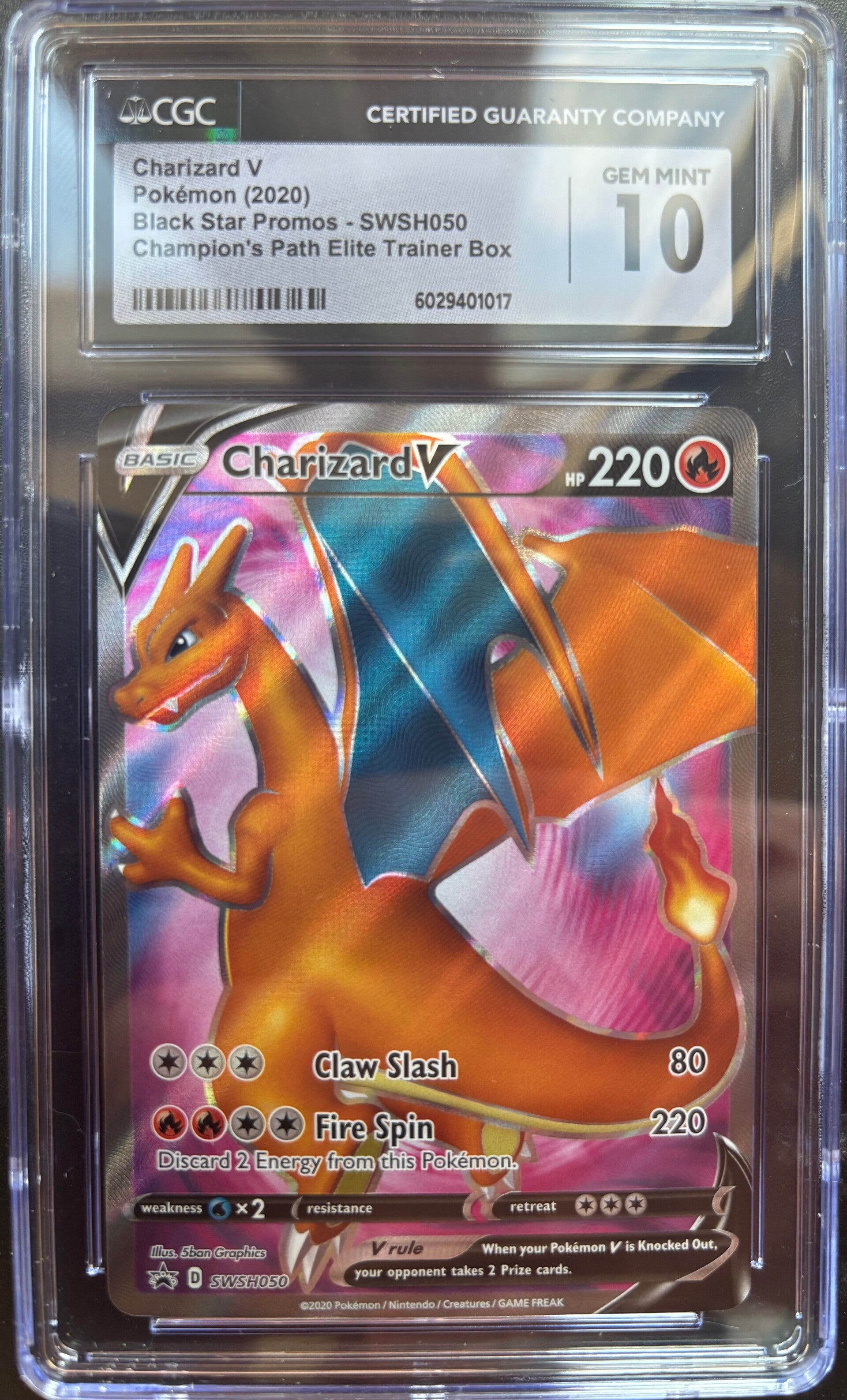 Black Star Promos- Charizard V SWSH050- GEM MINT 10