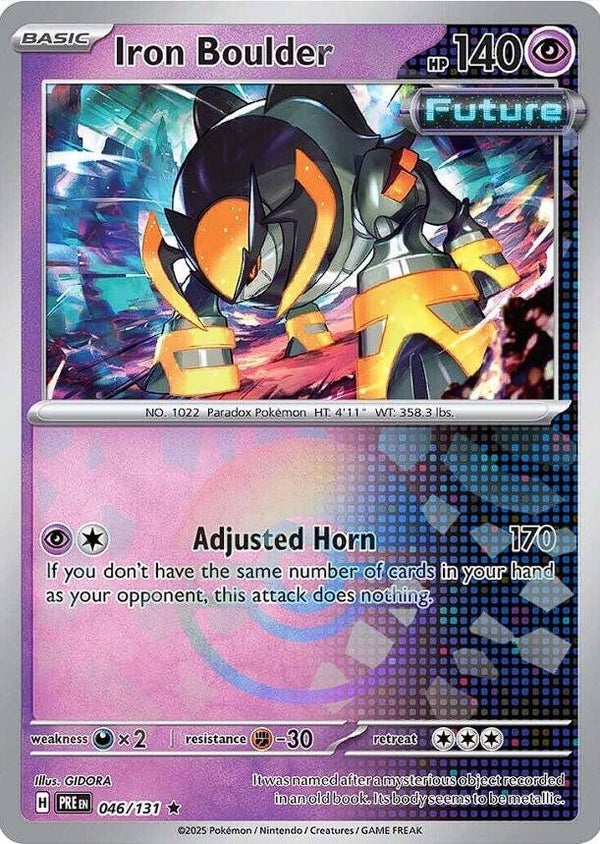 Prismatic Evolutions- Iron Boulder Pokeball #46