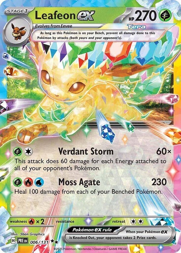 Prismatic Evolutions- Leafeon EX #6