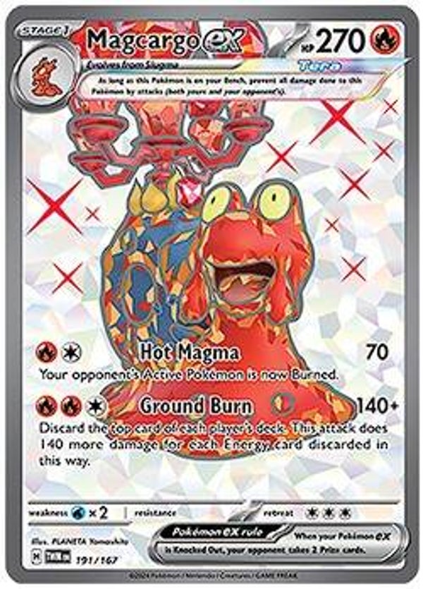 Twilight Masquerade- Magcargo EX #191
