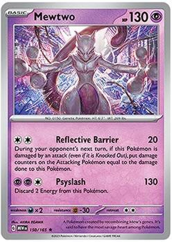 151- Mewtwo #150 (reverse Holo)