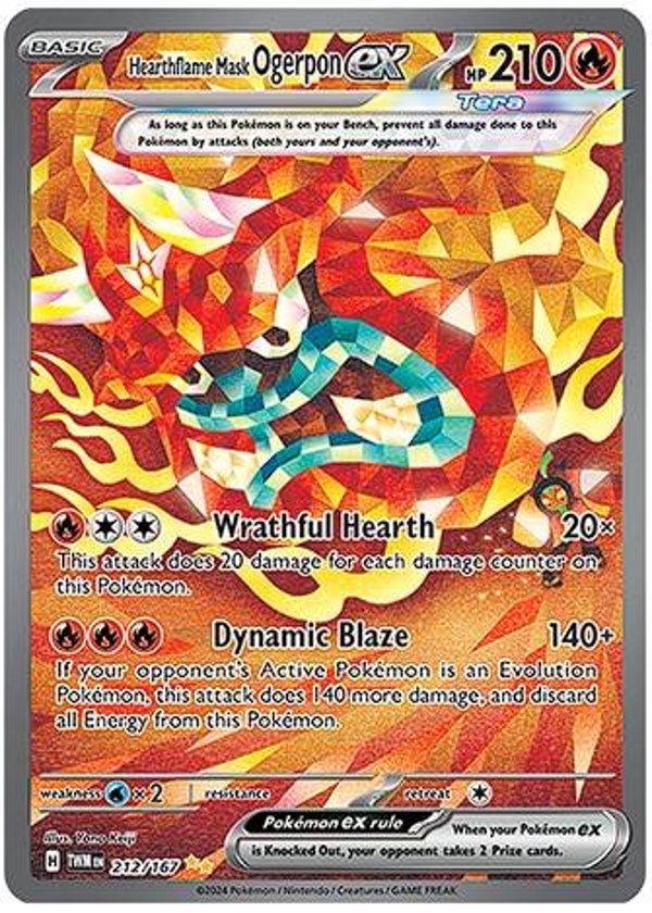 Twilight Masquerade- Hearthflame Mask Ogerpon EX #212