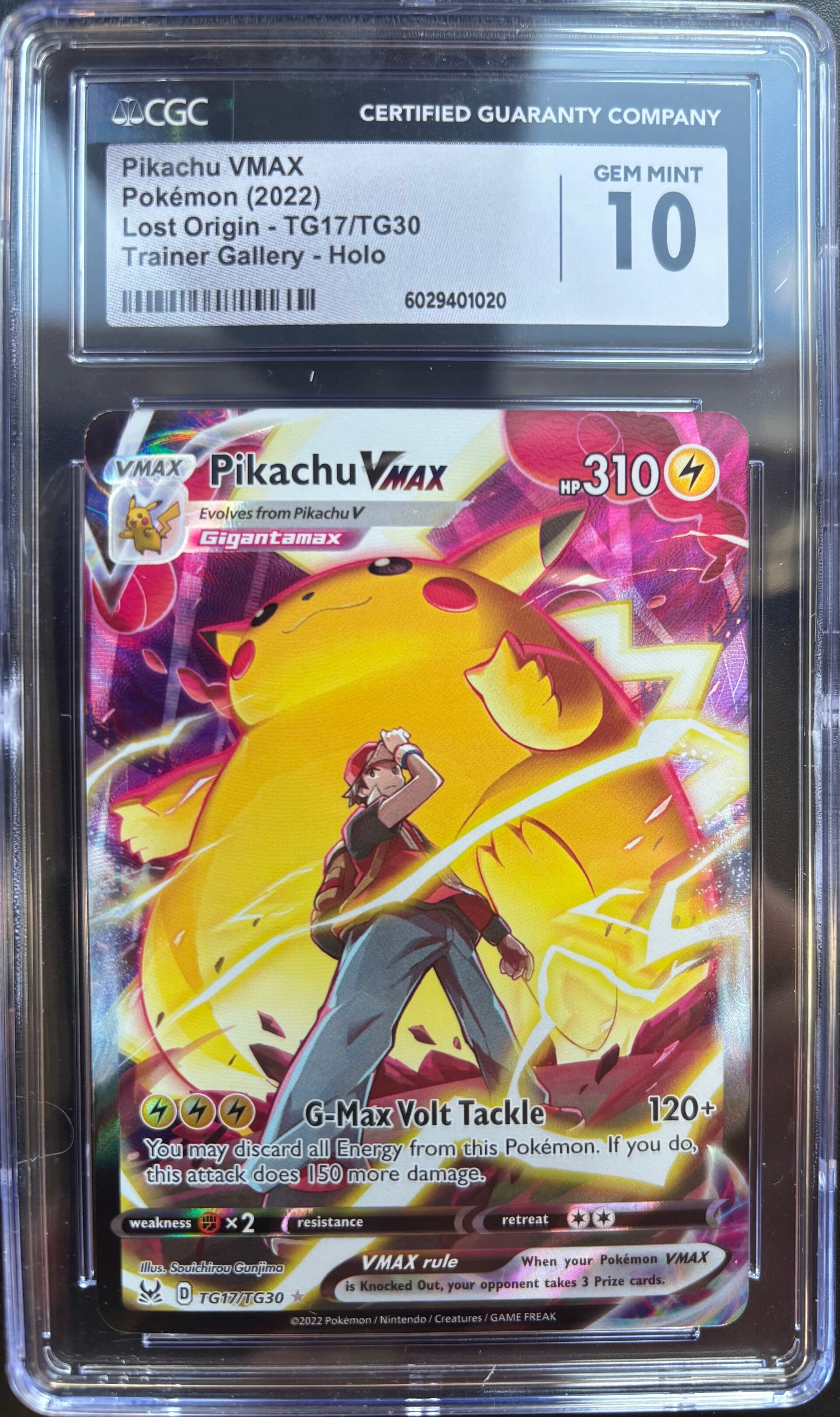 Lost Origin- Pikachu VMAX TG17- GEM MINT 10