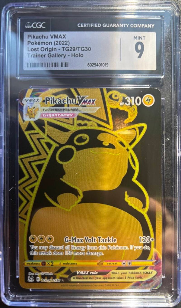 Lost Origin- Pikachu VMAX TG29- GRADE 9