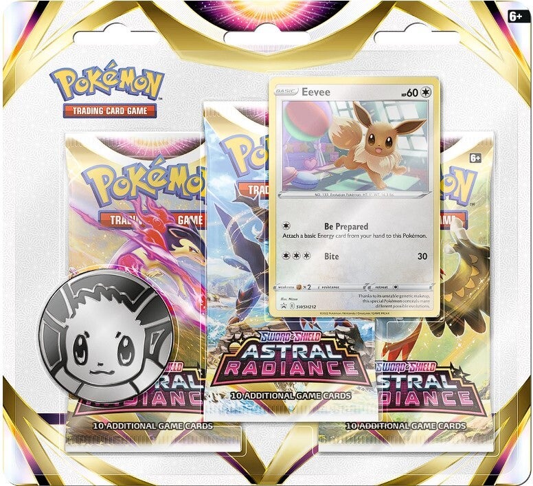 Pokémon TCG: Astral Radiance 3-pack blister Eevee