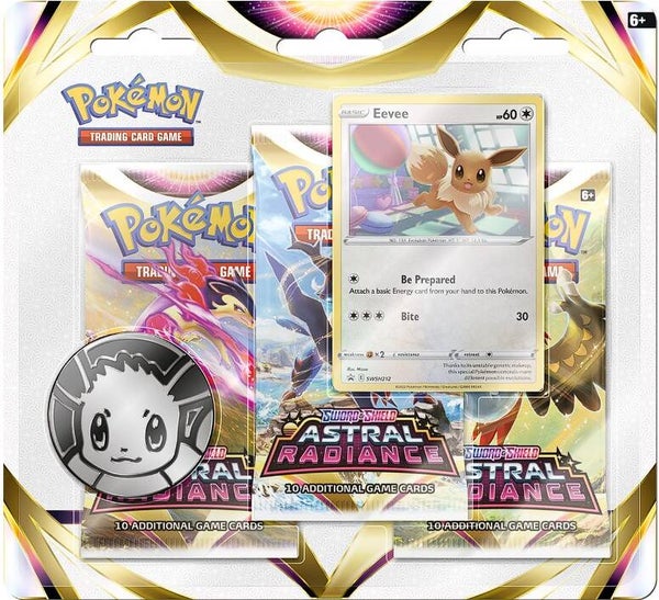 Pokémon TCG: Astral Radiance 3-pack blister Eevee
