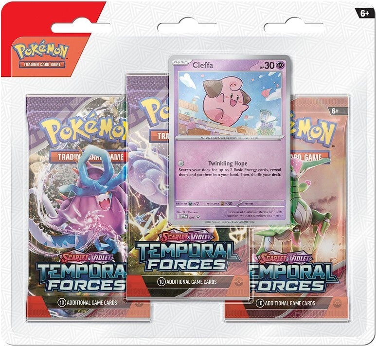 Pokémon TCG: Temporal Forces – 3-Pack Blister – Cleffa