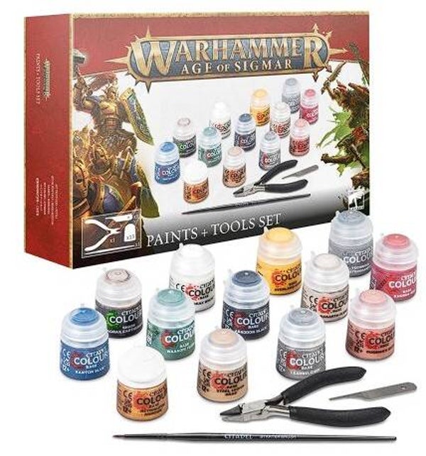 Age Of Sigmar: Paints + Tools Set