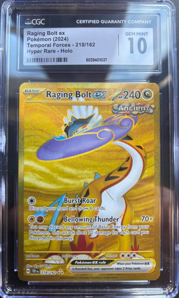 Temporal Forces- Raging Bolt ex 218- GEM MINT 10