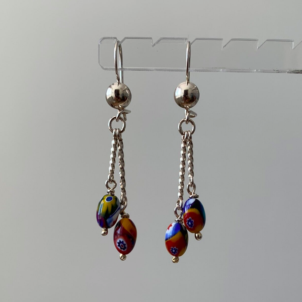 L6 - zilveren alakondre kralen aan staafjes