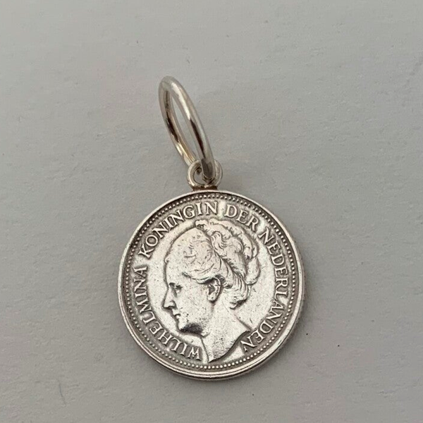 I5 - Zilver Wilhelmina dubbeltje