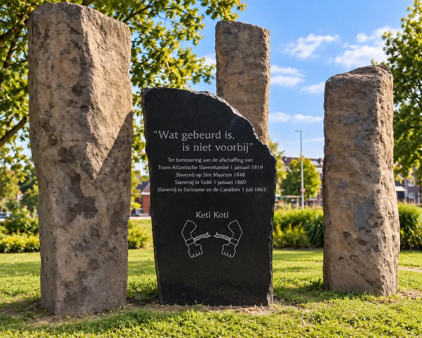Keti koti monument in Hoofddorp