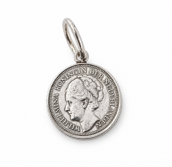 I5 - Zilver dubbeltje hanger
