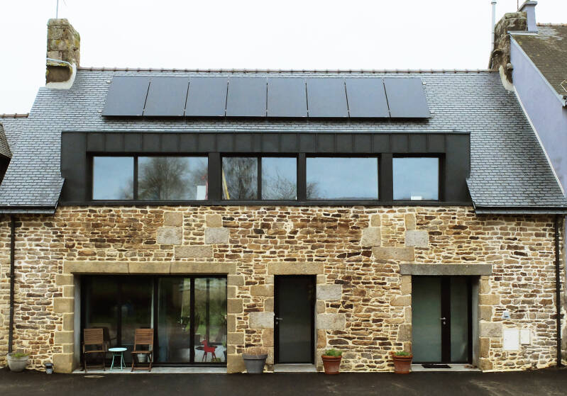 Rénovation d'une longère en maison passive à Kervignac (56). après
