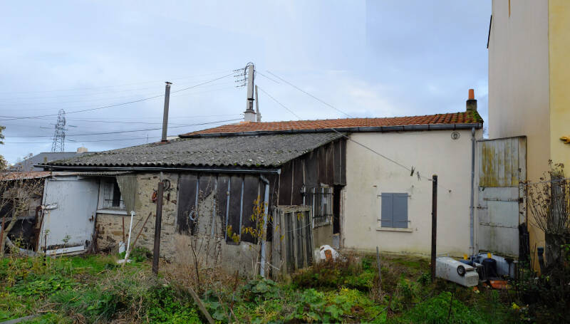 rénovation intérieure d'un maison en pierre à Nantes (44). jardin avant