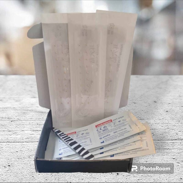 Ear seeds starter set including 60 ear seeds in GOLD