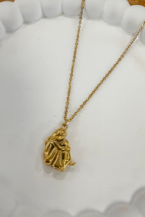 Collar abrazo✨ acero plateado