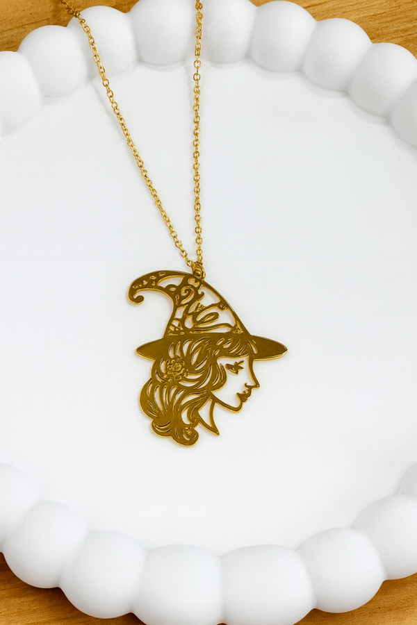 Collar Brujita✨ Acero dorado