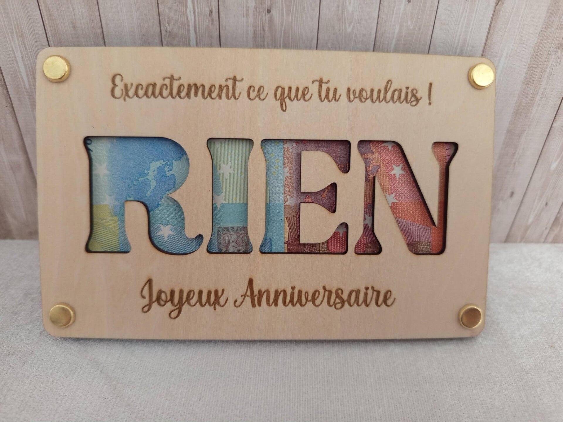 Carte anniversaire RIEN
