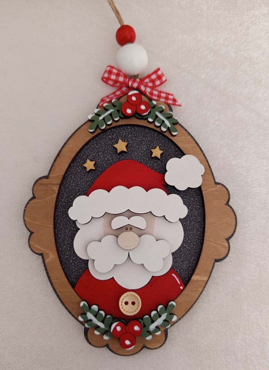 Ornement cadre Père Noël
