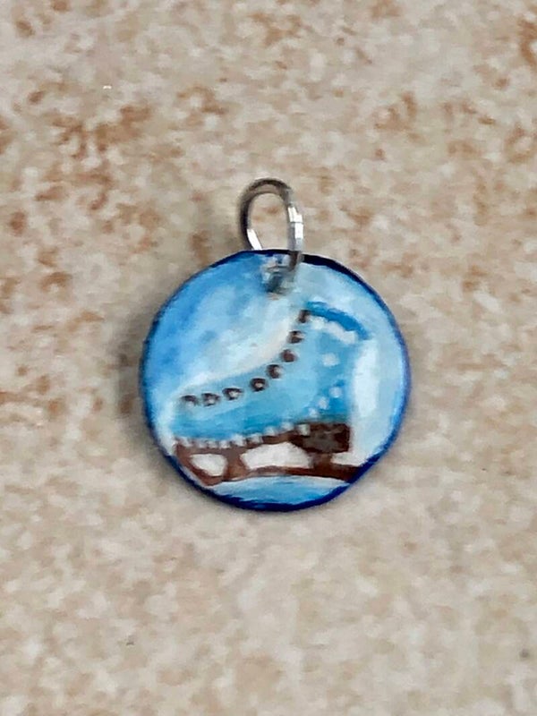 Romantische Schlittschuhe