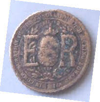 King & Emperor Edwars VII  ER, 1902 , Dia 2.45 Th 0.14 cm