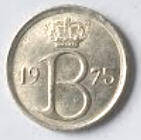 Belgium coin - 1975 , 25 C , Dia 1.61 Th 0.11 cm
