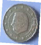 King Albert II , 2008 ,  50 Euro cent, Nordic gold Dia 2.42 Th 0.22 cm