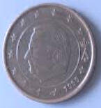 King Albert II , 1999 ,  10 Euro cent, Nordic gold Dia 1.47 Th 0.18 cm