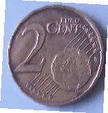 King Albert II , 2000 ,   2 Euro cent, koper , Dia 1.88 Th 0.16 cm