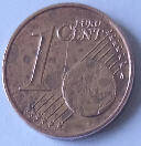 King Albert II , 2003 ,   1 Euro cent, koper , Dia 1.62 Th 0.15 cm