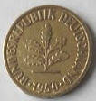 Bundes Republik . 1995 , 10 Pfennig , Dia 2.15 Th 0.16  CM