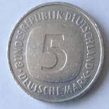 Bundes Republik . 1975  , 5 Mark , Dia 2.89 Th 0.20  CM