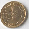 Bundes Republik . 1989 , 5  Pfennig , Dia 1.85 Th 0.17  CM