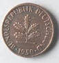 Bundes Republik , BRONZE ,. 1950 , 1  Pfennig , Dia 1.65 Th 0.13  CM
