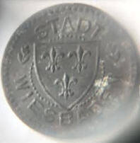 DL28 A ,  Deutschland - Stadt Wiesbaden ,  .  ?  , 1 0  Not Geld , ,Dia 0.82 Th 0.03 CM