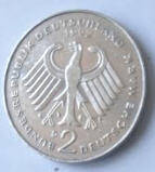Bundes Republik . 1992 , 2 Mark , Dia 2.68 Th 0.18  CM