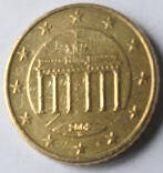 DL 43 A -  BRD  - Euro Coin - 2002  D  - 50  Euro Cent - Dia  2.42  Th  0.23 CM