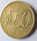 DL43 B -  BRD  -Euro Coin - 2002  D  - 50  Euro Cent - Dia  2.42  Th  0.23 CM