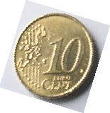 DL47 B -  BRD  -Euro Coin - 2002  D  - 10  Euro Cent - Dia  1.98 Th  0.19 CM