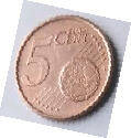 DL49 B -  BRD  -Euro Coin - 2002  J  - 5  Euro Cent - Dia  2.12 Th  0.16 CM