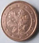 DL 51 A -  BRD  -Euro Coin - 2008  G  - 2  Euro Cent - Dia  0.74 Th  0.06 CM