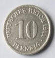 Deutsches Reich   , 1911 , 10 Pfennig , Dia 2.10  Th 0.14  CM