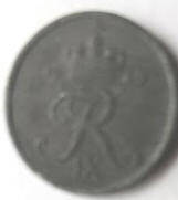 DM 14A . DANMARK - 1960 ,  2 ORE , Dia 2.11 Th 0.14 CM 