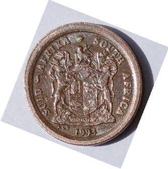 Queen Elizabeth II, New Zealand ,1974,  1 p , Dia 2.24 1th 0.14 cm