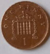 Queen Elizabeth II, DG Regina, 1983 , one Pence, Dia 2.03 th 0.14 cm