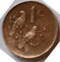 South Afrika , 1987, 1 cent, Dia 1.40  Th  0.14 cm