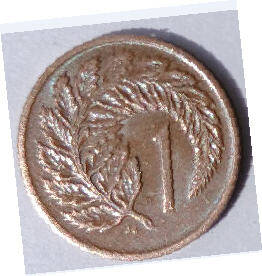 Queen Elizabeth II, South Africa, 1968, 2 c ,Dia 2.24 th 0,14 cm