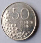 FL 2B - SUOMI FINLAND - 1990 - 50  PENNI - DIA 1.46 TH 0;14 CM