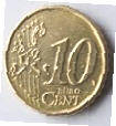 FL 4B -FINLAND EUROCOIN - 2000 - 10 EUROCENT - DIA 1.97  TH 0.18 CM